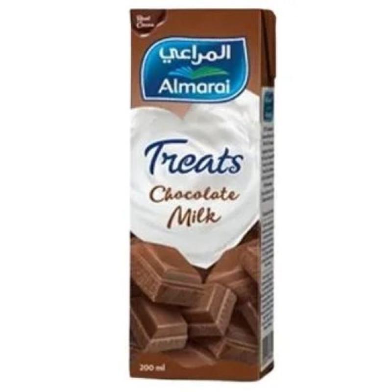Almarai Treats Chocolate Flavor Milk, 200 ml - Set of 27